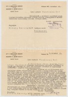 1943 Pattantyús-Ábrahám DezsÅ‘ 1919-es Miniszterelnök 2 Db Gépelt Levele Illetve... - Sin Clasificación