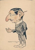 Asboth Oszkár (1891-1960) Feltaláló 5 Db Rajza, Karikatúrája. 1909... - Non Classés