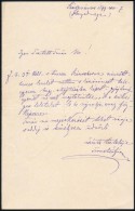 1899 Torma Zsófia (1832-1899) Az ElsÅ‘ Magyar RégésznÅ‘ Saját Kézzel írt... - Sin Clasificación