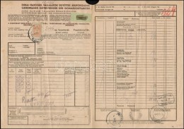 1941 Hajóraklevél / Bill Of Lading 'PÁRKÁNY MOTOROS' - Non Classés