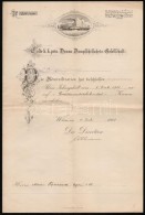 1904 A DDSG Hajózási Vállalat Díszes Nyugtája / 1904 DDSG Ornamented Receipt - Unclassified