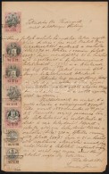 1884 Okirat 16,80Ft Okmánybélyeggel / Document With 16,80Ft Fiscal Stamps - Non Classés