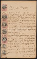 1884 Okirat 16,80Ft Okmánybélyeggel / Document With 16,80Ft Fiscal Stamps - Zonder Classificatie