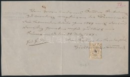 Svájc 1867 Bern Kanton Okmány 10 Rappenes Bélyeggel / Document - Sin Clasificación