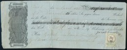 1850-1868 3 Korai Váltó Okirati Illetékbélyegekkel / 3 Bills With Fiscal Stamps - Non Classés