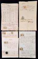 Cca 1850-1880 18 Db Magyar Okmány Hirdetménybélyegekkel / 18 Documents With Announcement... - Non Classés