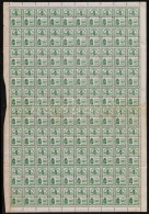 500 PengÅ‘ Számlailleték Használatlan Hajtott 100-as ív / Unused Folded Sheet Of 100 - Non Classés