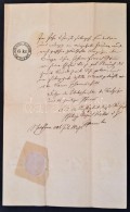 1837 Hesseni Nagyhercegség Okmány 6kr Szignetta és Egyházi Szárazpecsét /... - Non Classés