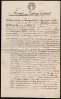 1840 20G + 1G Szignetta Okmányon / 20G +1G Signetta On Document - Sin Clasificación