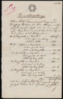 1840 16G Szignetta Okmányon / 16G Signetta On Document - Unclassified