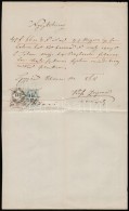 1868 Nyugta 15kr + 4kr Fehér + Kékes Papírral - Sin Clasificación