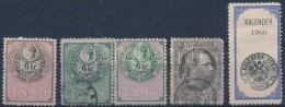 * O 1885-1900 5 Db Osztrák Naptárbélyeg / Austrian Calendar Stamps. - Non Classés