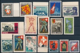 1939-1945 116 Db  Svájci Katona Bélyeg 8 Stecklapon / 1939-1945 116 Swiss Soldiers' Stamps On 8... - Sin Clasificación