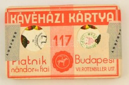 Cca 1940 Piatnik Nándor Bontatlan Csomag Kávéházi Kártya, Háború... - Autres & Non Classés