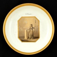 1805 Royal Vienna (Alt Wien) Dísz Tálka, Kézzel Festett 'La Fermetés' (a... - Autres & Non Classés