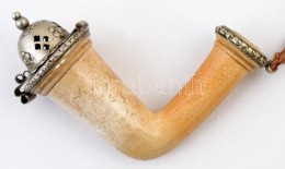 Tajtékpipa, Díszes Ezüst (Ag.) Fejjel, Jelzett, 7×7,5 Cm /

Meerschaum Pipe With Silver... - Other & Unclassified