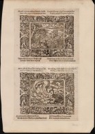 Virgilius Solis (1514-1562): Két Fametszet A MetamorhosesbÅ‘l (Frankfurt, 1581)  / Woodcut From Ovid's... - Prenten & Gravure