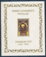** 1953 Konstantinápoly Elfoglalásának 500. évfordulója Blokk Mi 5 (apró... - Autres & Non Classés