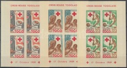 ** 1959 Vöröskereszt Vágott Blokksor Mi 2-4 - Autres & Non Classés