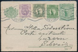 1920 Díjkiegészített Díjjegyes Zárt LevelezÅ‘lap Svájcba/ PS Cover-card... - Autres & Non Classés