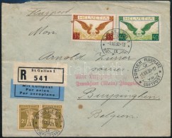 1930 Ajánlott Légi Levél Belgiumba / Registered Airmail Cover To Belgium - Otros & Sin Clasificación