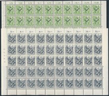 ** 1938 Hivatalos Mi 28-36 50-es Teljes Hajtott ívekben / Official Mi 28-36 Comlete Folded Sheets Of 50 - Otros & Sin Clasificación