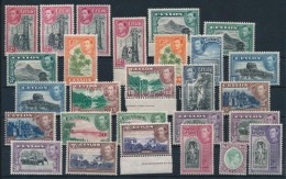 ** 1938-1947 Forgalmi Sor Típusváltozatokkal, összesen 27 Bélyeg / Mi 230-242 + 247 With... - Andere & Zonder Classificatie