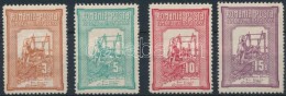 * 1906 Jólétért (II) Sor Mi 165 C, 166-168 E (Mi 168 Papírelvékonyodás /... - Otros & Sin Clasificación