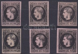 (*) * 1866 6 Típus (1-5 Falcos) Mi 16y - Otros & Sin Clasificación