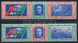 ** 1933 Róma-Chicago Repülés Szelvényes Sor Mi 445-446 - Otros & Sin Clasificación