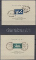 O 1937 DAPOSTA Bélyegkiállítás Mi Blokk 1a+b + 2a+b (apró Hibák / Minor... - Autres & Non Classés