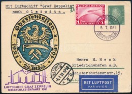 1931 Zeppelin Oberschlesienfahrt LevelezÅ‘lap / Postcard - Andere & Zonder Classificatie