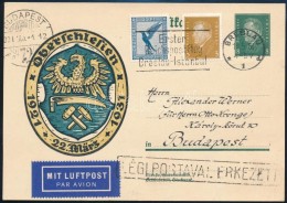 1931 Légi LevelezÅ‘lap Budapestre/ Airmail Postcard To Hungary - Otros & Sin Clasificación