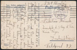 1914 Tábori Posta Képeslap Hajópostával / Field Postcard 'S.M.S. Wittelsbach' - Autres & Non Classés