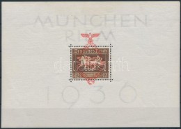 ** 1936 Müncheni Lóverseny Blokk Felülnyomással Mi 10 - Autres & Non Classés