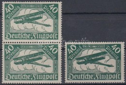 ** 1919 RepülÅ‘posta Pár Színeltéréssel + Támpéldány Mi 112 B - Otros & Sin Clasificación