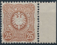 ** 1880 Mi 43IVca ívszéli Bélyeg Lemzhibával / Margin Piece With Plate Variety.... - Autres & Non Classés