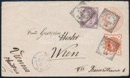 1891 Díjjegyes Levél Díjkiegészítéssel Bécsbe / PS-cover With... - Autres & Non Classés