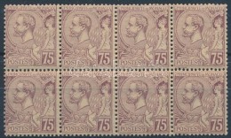 ** * 1891 Mi 19a Nyolcastömb / Block Of 8 (2 érték Falcos / 2 Stamp Hinged) (Mi EUR 420,-) - Autres & Non Classés