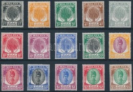 ** Kedah 1950 Forgalmi 15 érték Mi 61-64, 66-67, 69, 71-72, 74, 77-81 - Otros & Sin Clasificación