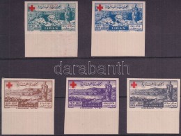 ** 1947 Vöröskereszt Vágott ívszéli Sor Mi 377-381 - Other & Unclassified