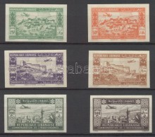 ** * 1943 Légiposta Vágott Sor / Imperforate Set Mi 271-276  Signed: Sanabria (Mi 275 Pici Gumihiba /... - Other & Unclassified