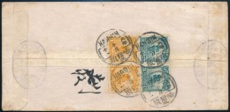 ~1920 Levél 4 Bélyeggel Bérmentesítve / Cover Franked With 4 Stamps 'HARBIN' - Autres & Non Classés