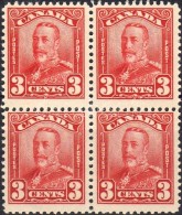 ** 1928 V. György Mi 130 Négyestömb / Block Of 4 - Otros & Sin Clasificación