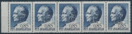 ** 1978 Mi 1756 ötöscsík Ferde és Hiányos Felülnyomással / Stripe Of 5... - Otros & Sin Clasificación