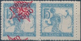 ** 1920 Portó Mi 46 Pár, Egyik Bélyeg Felülnyomás Nélkül / Postage Due... - Autres & Non Classés