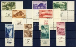 ** 1953/1956 Tájak 2 Tabos Sor, Közte ívsarki Bélyegek V - Otros & Sin Clasificación