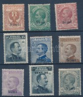 * 1912 Forgalmi 9 érték Simi Felülnyomással Mi 3-10, 12 XII - Otros & Sin Clasificación