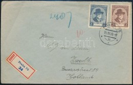 1935 Ajánlott Levél Hollandiába/ Registered Cover To Holland - Autres & Non Classés