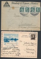 1920-1935 5 Db Küldemény Magyarországra / 5 Covers, Postcards To Hungary - Otros & Sin Clasificación
